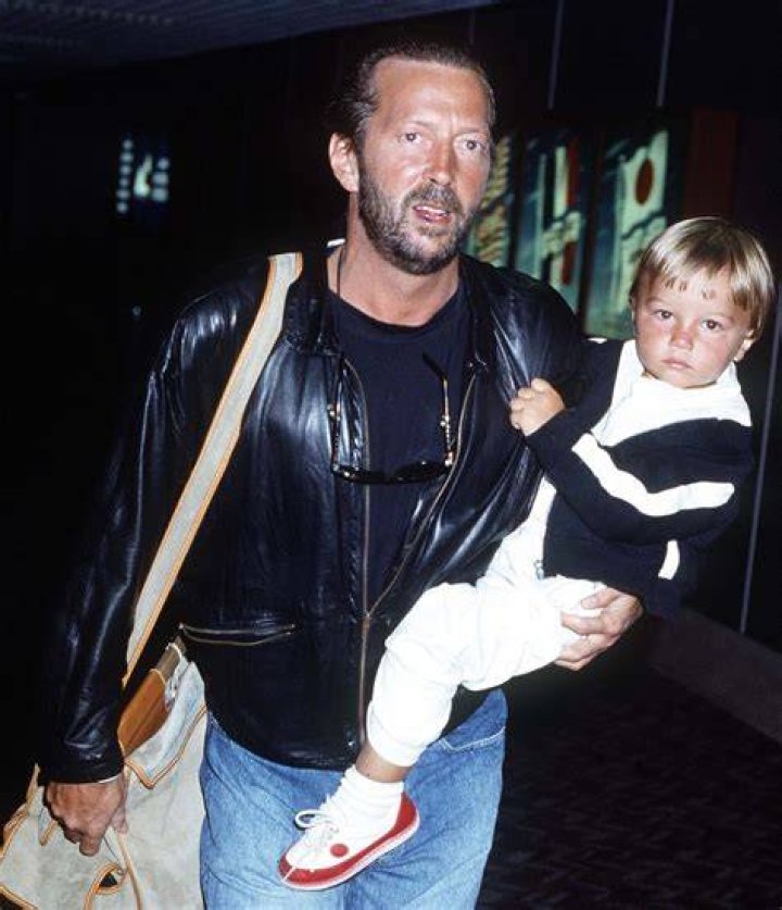 Eric Clapton with his son Conor. Not long after this photo was taken